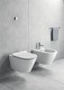 GSI Kube X Toaleta WC 55x36 cm bez kołnierza biały połysk z deską wolnoopadającą i mocowaniem 941511+MS86CSN11+FISR5